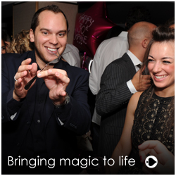 london corporate event entertainer Nick Crown can amaze and entrance with his table magic